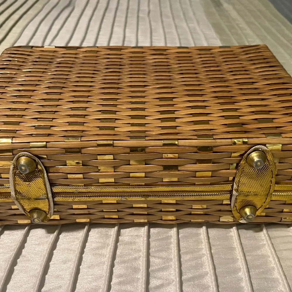 Vintage 1950’s Wicker Purse - Stylecraft Miami - Picture 9 of 10